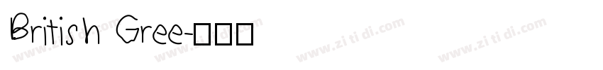 British Gree字体转换